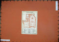 Old Antique Print 1913 Colour Map Spain Plan Catedral De Toledo Claustro 20th