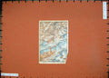 Old Vintage Print 1928 Colour Map Switzerland Monch Mittaghorn Mountains 20th