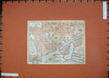Antique Print *404 1924 Colour Map France Street Plan Le Havre Bassin Port