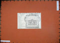 Original Old Vintage Print 1925 Colour Map Italy Plan Terme Di Caracalla Esedre