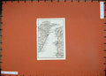 Original Old Vintage Print 1925 Colour Map Italy Reggio Messina Gallina Pellaro