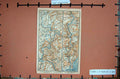 Original Old Antique Print Map Britain Chepstow Walford Monmouth England