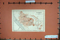 Old Antique Print Map Spain 1908 Street Plan Coimbra Rio Mondego Mercado 20th