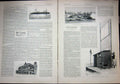 Original Old Antique Print School Military Artillery Genie Fotainebleau 1903