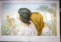 Original Old Antique Print Tanagreenes Aphrodite Sculptor Fine Art French 1903