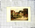 Old Vintage Print Ref.513 C1850-C1930 Colour Village Betchworth Dorking