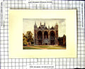 Original Old Vintage Print C1850-C1930 Colour Architecture Cathedral Victorian
