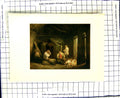 Old Antique Print C1907 Colour Plate Morland Stable Scene Playing Cards 20th