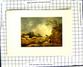 Original Old Antique Print C1907 Colour Plate Morland Farming Boy Tending Sheep