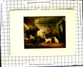 Original Old Antique Print C1907 Colour Plate Morland Family Home Man Gun Dogs