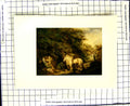 Old Antique Print C1907 Colour Plate Morland Family Scene Cottage Horse 20th