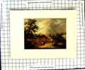 Original Old Antique Print C1907 Colour Plate Morland Scene Sand Carting Horse