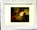 Original Old Antique Print C1907 Colour Plate Morland Belinda Billet Doux Lady