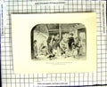 Old Antique Print C1906 Birket Foster Sketch Christmas Poor People Gifts 20th