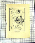 Old Antique Print C1906 Birket Foster Sketching Artist Black White Plate 20th