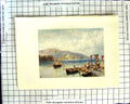 Original Old Antique Print C1907 Colour Plate Morland Lochleven Castle Scotland
