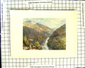 Original Old Antique Print C1907 Colour Plate Morland Pass Killiecrankie River