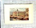 Original Old Antique Print C1907 Colour Plate Morland Library Piazzetta Venice