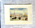 Old Antique Print C1907 Plate Morland Venice Steps San Giorgio Maggiore 20th
