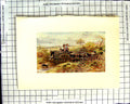 Original Old Antique Print C1907 Colour Plate Morland Farm Cart Going To Market