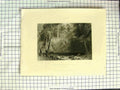 Original Old Antique Print America Bartlett 1838 Indian Falls C-Sring River