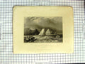Old Antique Print America Bartlett Light House Caldwell Hudson River 1838 19th