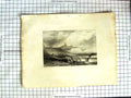 Original Old Antique Print View Dovor Dover England Bartlett Engraving