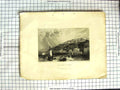 Old Antique Print View Cowes Isle Wight Boats Yachts Bartlett Engraving