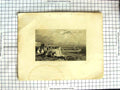 Original Old Antique Print England View Ramsgate West Cliff Bartlett Engraving