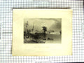 Old Antique Print 1840 Canada Village Cedars River St. Lawrence Bartlett 19th