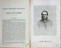 Original Old Antique Print 1870 Portrait Mr Deacon Master Hounds Sport 19th