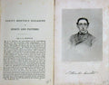 Original Old Antique Print 1870 Portrait Mr Newton Master Cambridgeshire 19th