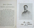 Original Old Antique Print Portrait 1889 Mr John Coppin Straker Hunting 19th