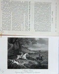 Original Old Antique Print Baily'S Magazine 1889 Horse Hunting Sport Hounds