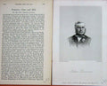 Original Old Antique Print Portrait 1890 John Dawson Trainer Horse Sport 19th