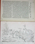Original Old Antique Print Baily'S Magazine 1890 Horses Hunting Sport Sketch
