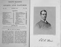 Original Old Antique Print Portrait 1891 Mr C.W.B Fernie Sportsman Baily'S 19th