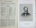 Original Old Antique Print Portrait 1891 M. Lupin Sportsman Baily'S Victorian