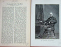 Original Old Antique Print 1891 Earl Strafford Jockey Sportsman Portrait 19th