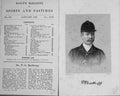 Original Old Antique Print Mr P.G Bathropp Master Hunting Portrait 1892 19th