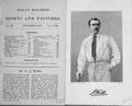 Original Old Antique Print Portrait 1892 Mr A.J Webbe Cricket Sportsman 19th