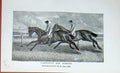 Original Old Antique Print Horse Racing Launcelot Maroon Sport Baily'S 1895
