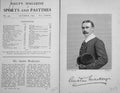 Original Old Antique Print Portrait 1897 Mr Austin Mackenzie Sportsman 19th