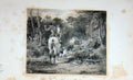 Original Old Antique Print Fox Hunting Rallywood Horses Sport Baily'S 1897 19th