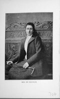 Original Old Antique Print Mrs De Freville Sportswoman Portrait 1896 Victorian