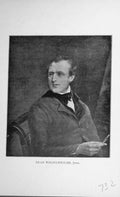Original Old Antique Print Portrait 1896 Dean Wolstenholme Man Baily'S 19th