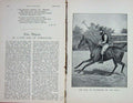 Original Old Antique Print Portrait 1896 Earl Harrington Ali Baba Horse 19th