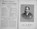 Original Old Antique Print Portrait 1896 Mr Edward James Platt Sportsman 19th