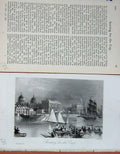 Original Old Antique Print Boat Race Sport 1894 Sailing River Baily'S Magazine