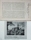 Original Old Antique Print 1898 Scene Death Tom Moody Baily'S 19th